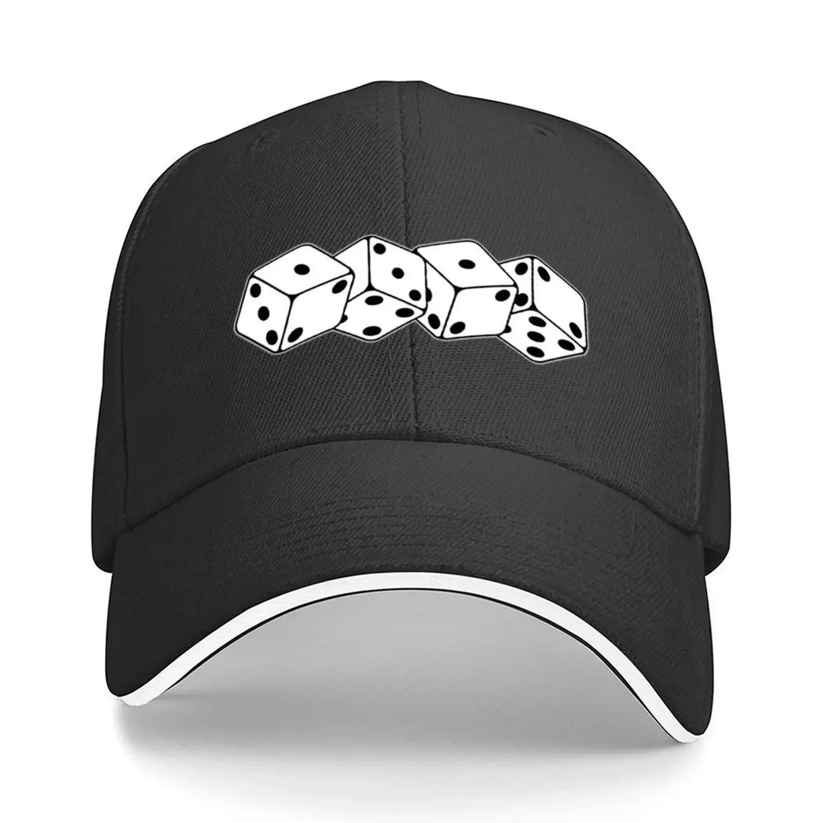 Pastellwürfel – ACAB/1312, blanco y negro, gorra de béisbol, sombrero de playa para hombre