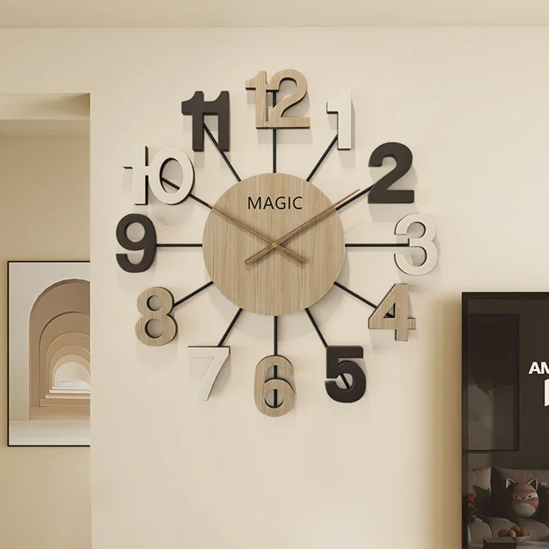 Digital Restaurant Wall Watch Living Room Luxury Modern Bedrooms Creative Clock Wall Fashion Reloj De Pared Room Decorations