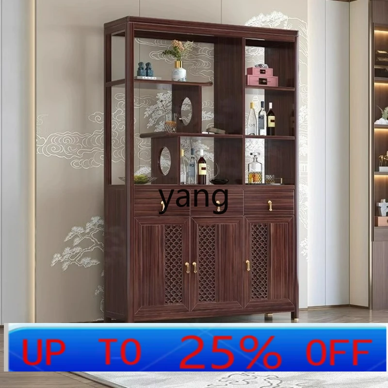 LTT New Chinese Solid Wood Shoe Cabinet Living Room Home Large Capacity Storage Locker