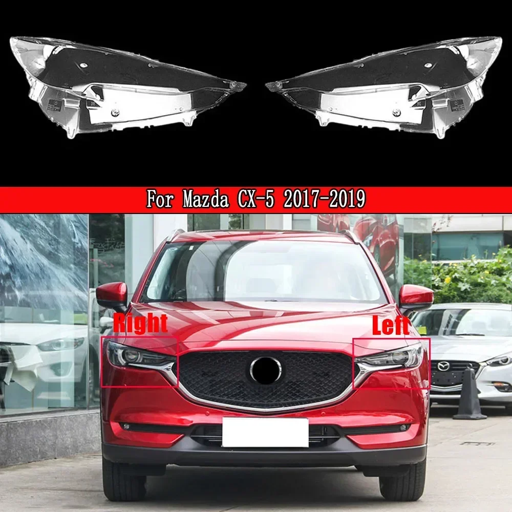 

Front Headlight Lens For Mazda CX-5 2017 2018 2019 Transparent Headlamp Cover Plexiglass Replace Original Lampshade