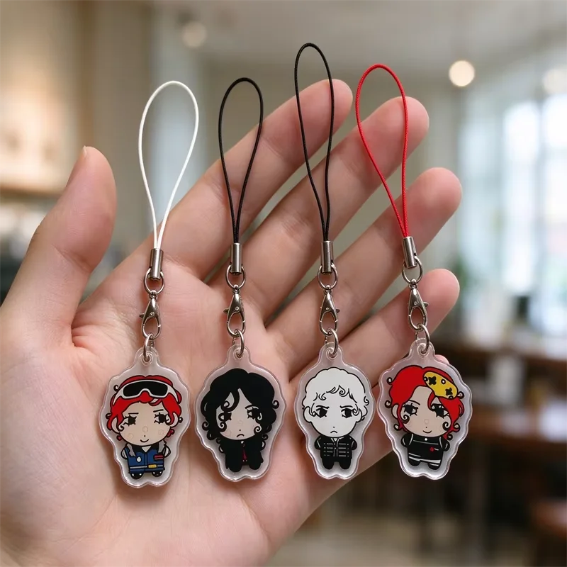 MCR Gerard Phone Charm Revenge Era Acrylic Accessory Trendy Lanyard for Mobile Phones