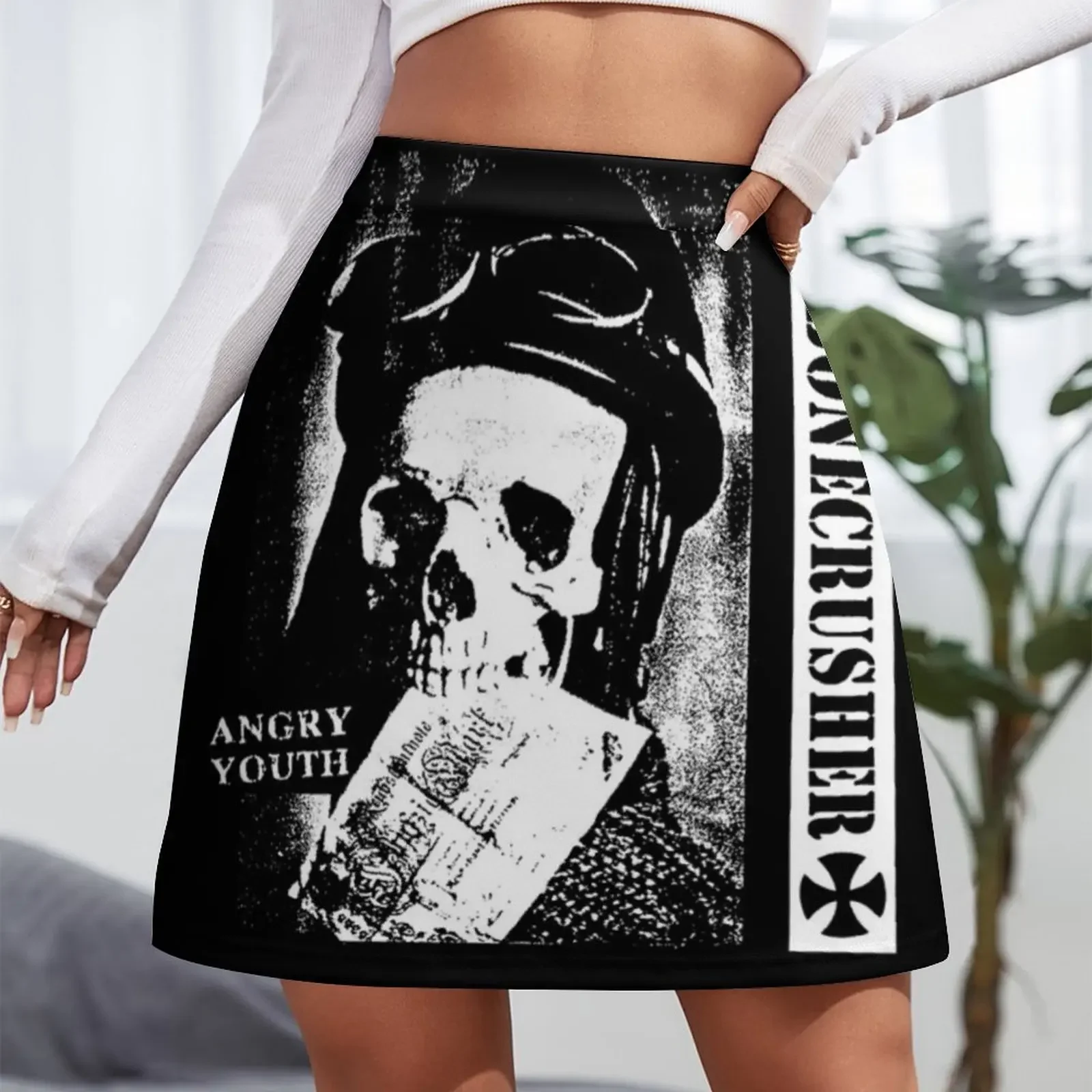 Bonecrusher Angry Youth Mini Skirt extreme mini dress Korean skirts clothes for women sexy skirt Mini Skirt