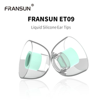 Fransun ET09 Liquid Silicone Eartips Noise Lsolating Ear Tips Skin-Friendly Highly Elastic Comfortable Replacement Ear Caps
