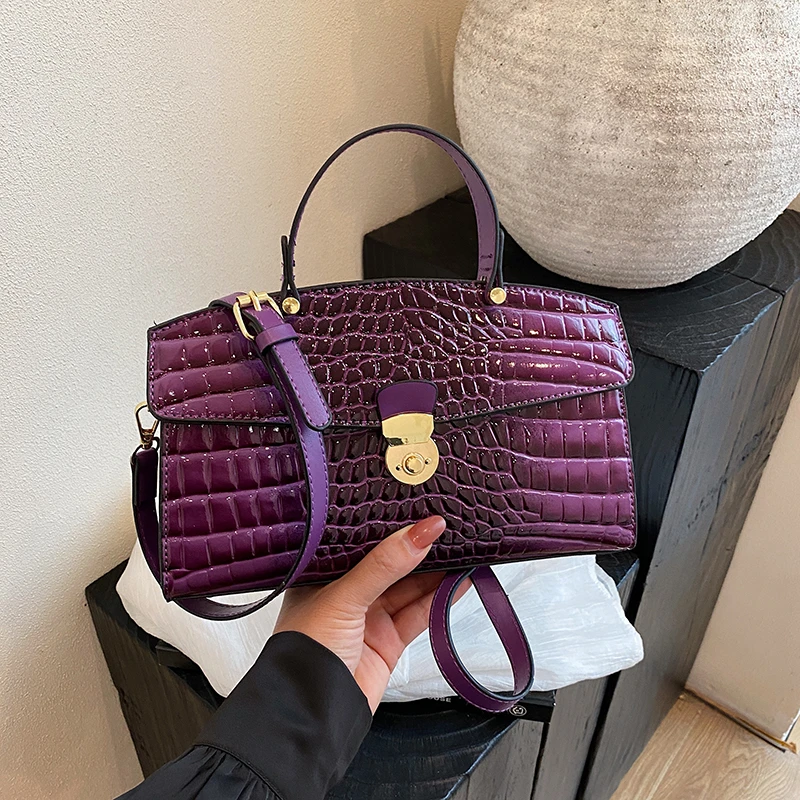 حقيبة كتف جلدية أنيقة للسيدات - مجموعة حقائب اليد ذات العلامات التجارية الفاخرة، وحقائب كروس عصرية وعملية #3