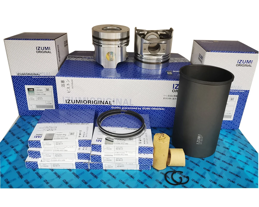 

IZUMI ORIGINAL 4HF1 4HE1 4HG1 6BG1 6HH1 6HK1 6BD1 piston liner kit for Isuzu engine