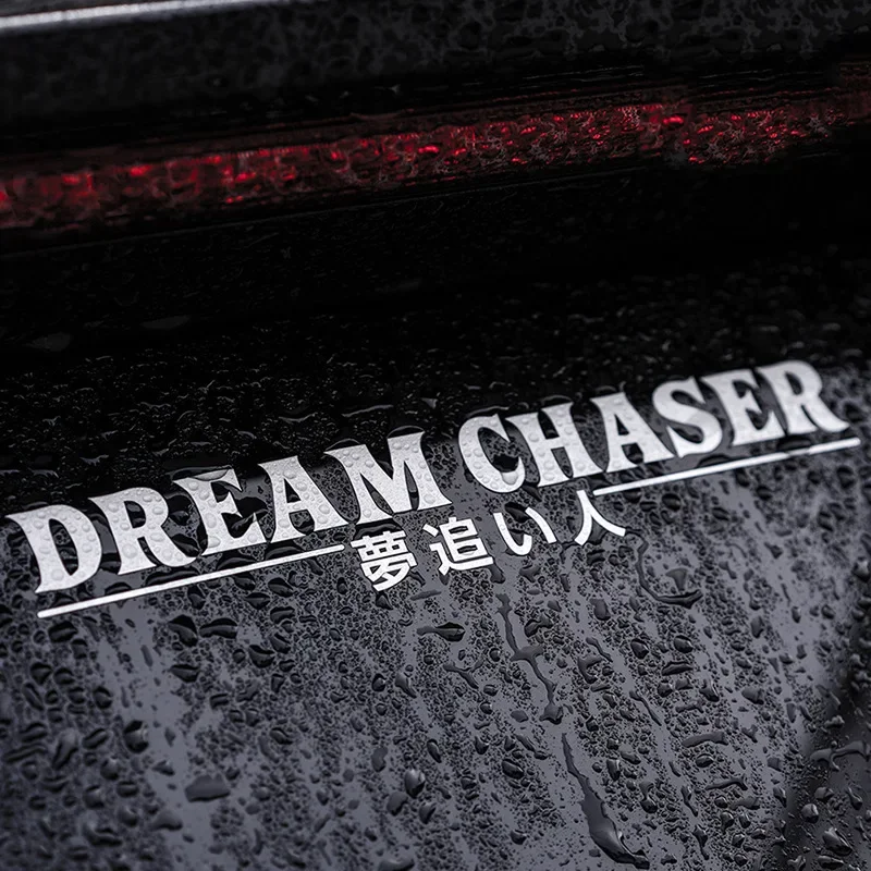 40x7cm DREAM CHASER JDM Car Sticker Auto Body Bumper Windows Motorcycle Laptop Walls Vinyl Film Decal Auto Tuning Accessories