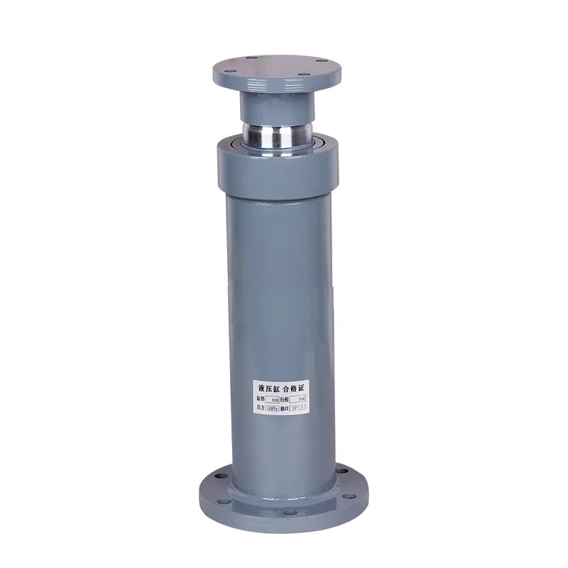Flange Heavy Lift Hydraulic Cylinder Bidirectional Small Micro One-way 10 Tons Down
