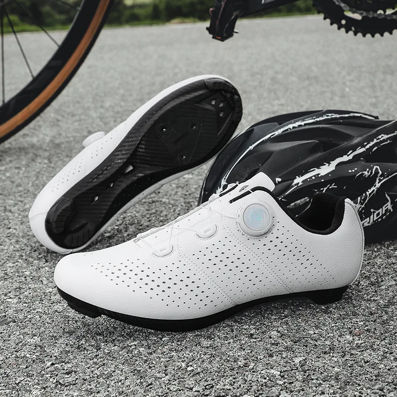

2025 Mtb Shoes Cycling Speed Sneakers Men's Flat Road Cycling Boots Cycling Shoes Clip on Pedals Spd Mountain Bicycle Sneakers