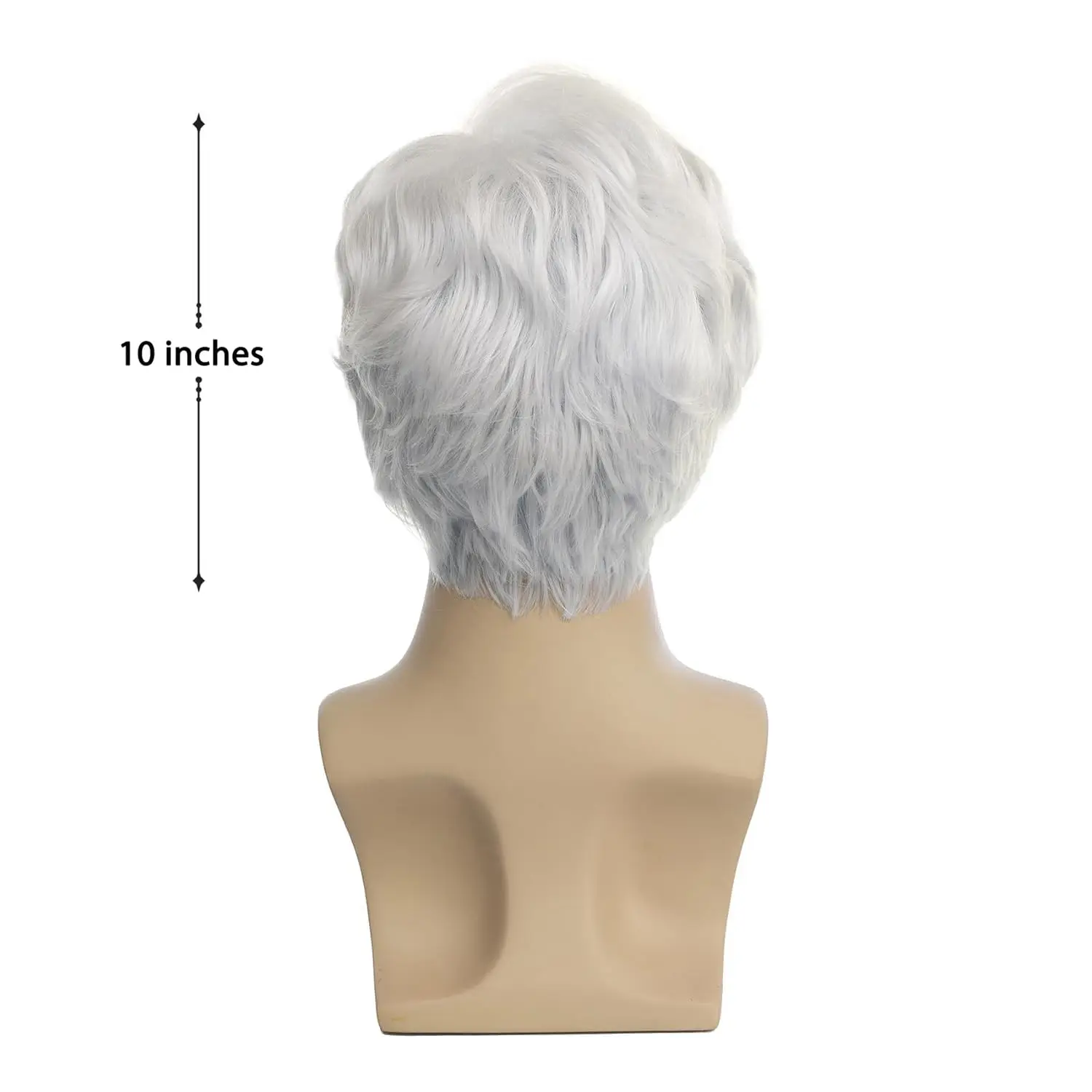 Synthetic Mens Wig Short Black Wigs Natural Layered Full Hair Replacement for Male Daily Wear Party Cosplay Halloween Costume image 2