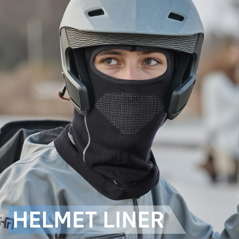 Breathable Motorcycle Balaclava Face Cover Winter Ski Mask Windproof Helmet Liner Stretchy Cycling Bike Scarf for Men Women view 2