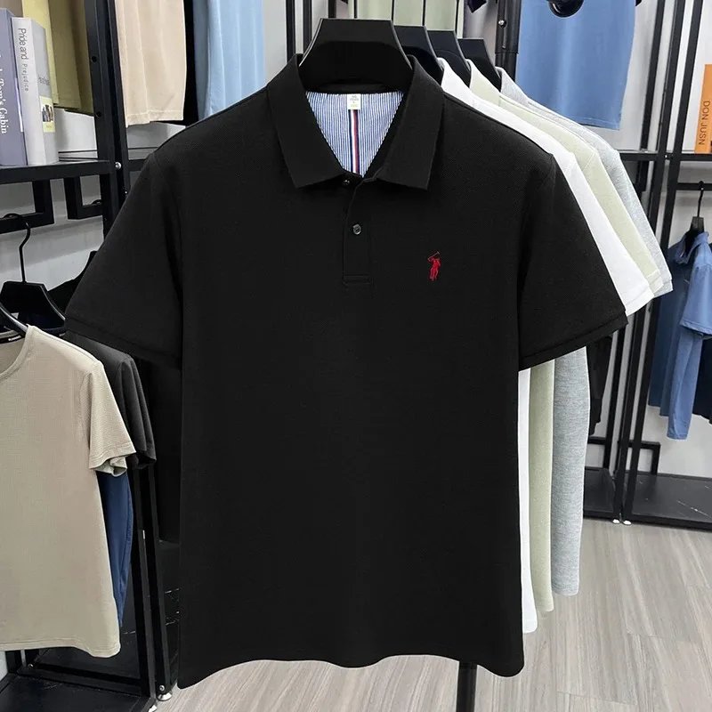 100% Baumwolle Kurzarm Polo Shirt Herren Sommer Mode High-End Marke Hot Verkauf Paul Stickerei Golf Tops Freizeit Business T-Shirt – Detail 15