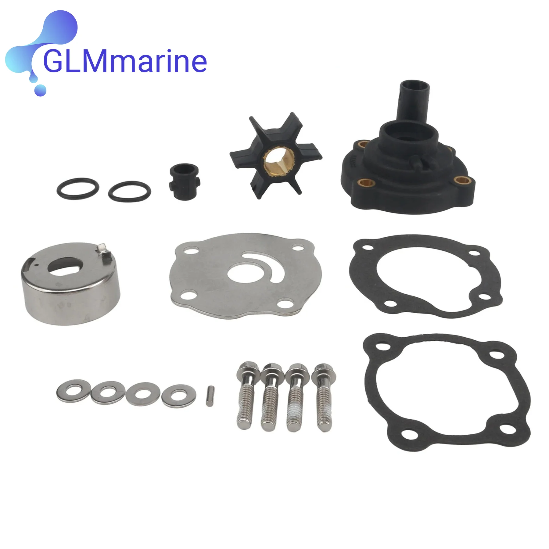 

387059 Compatible with Johnson Evinrude 2-Stroke 25 35 HP Outboard Motors Water Pump Impeller Repair Kit 389611 389980 388456