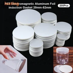 200Pcs 20mm-82mm Smooth Sealing Aluminum Foil PET Plastic Bottle, Cosmetic Jar Bottle Use, Seal The Bottle Mouth Prevent Leakage