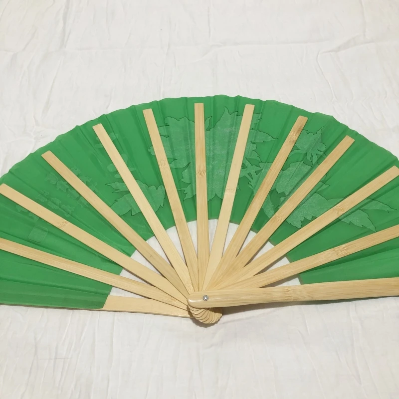 Peony flower tai chi martial arts kung fu bamboo fan right hand martial arts practice training bamboo bone kungfu fan dance fan