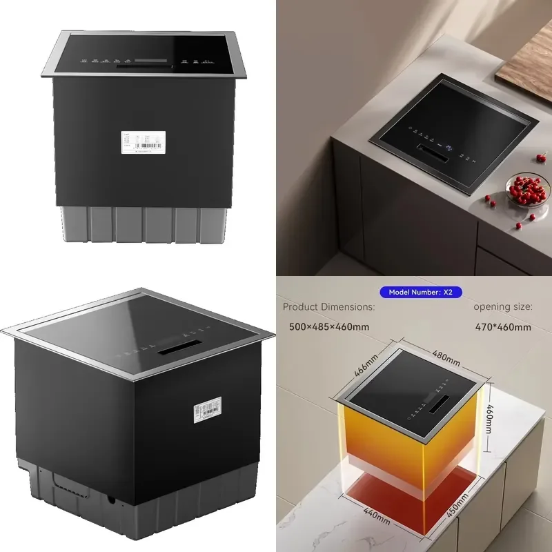 Automatic Mini 6-Set Countertop Dishwasher Machine for Households and Hotels Electric Q6 Kitchen Equipment