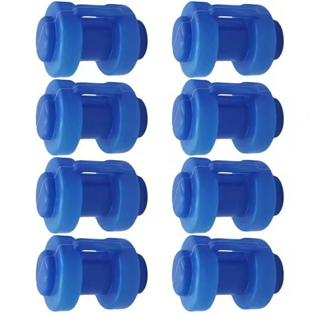 

8pcs Trampoline Steel Pipe Top Covers Black Replacement Caps Large Pole Shells Durable ABS Wear Resistant Plastic Parts Easy