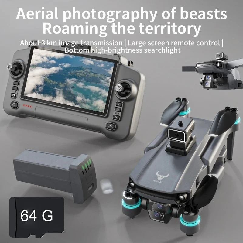 

SHOUG603 Pro 5G WIFI Drone Gps Professional 8k Hd Camera Touch Screen Remote ControlSmart Return Brushless Big Uav Rc Quadcopter