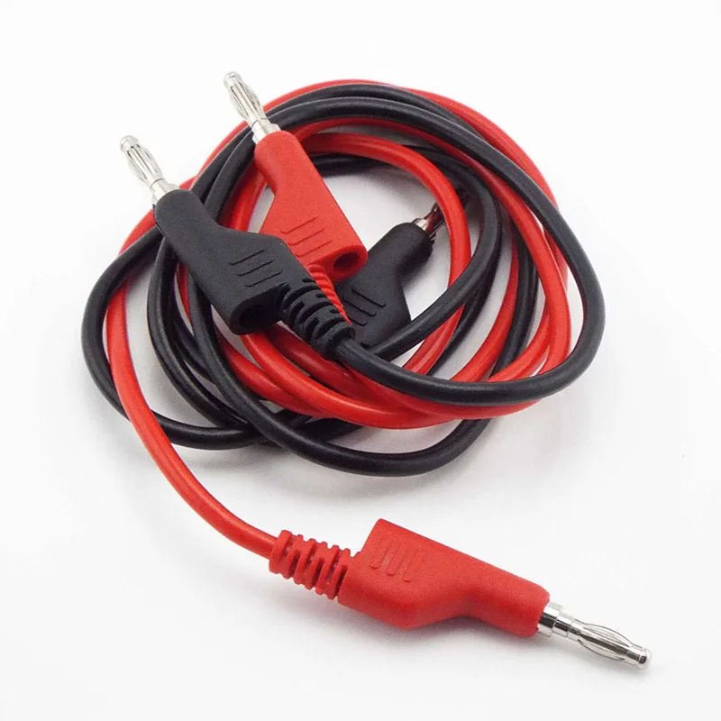 10A 4mm Test lead Cable Double Ended Banana to Banana Plug Electrical dual Test Leads cord 4mm for Multimeter 1M length