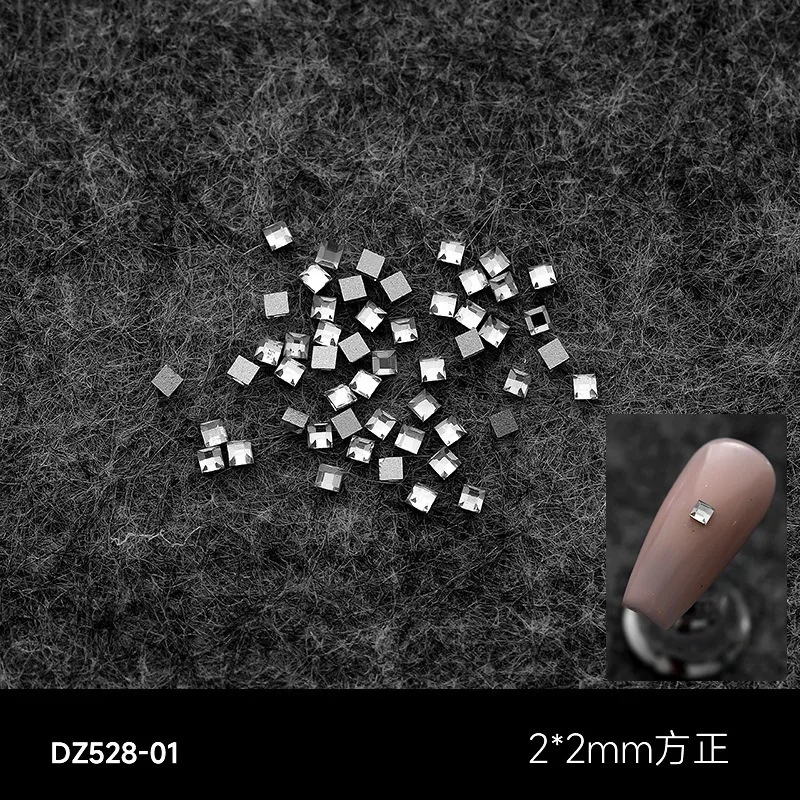 اشترِ بكميات كبيرة، ادفع رسوم شحن واحدة 50 قطعة/عبوة بأحجام مختلفة من أحجار الراين لإكسسوارات أظافر الأظافر