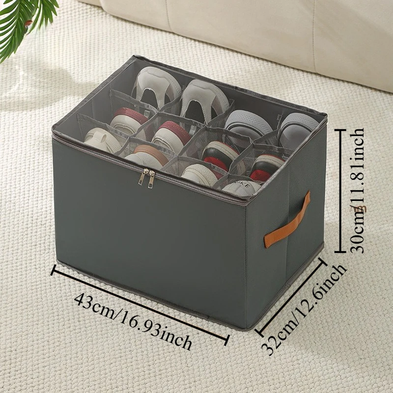 

Foldable Boot Storage Box with Lid Waterproof Design for Bedroom Home Decor