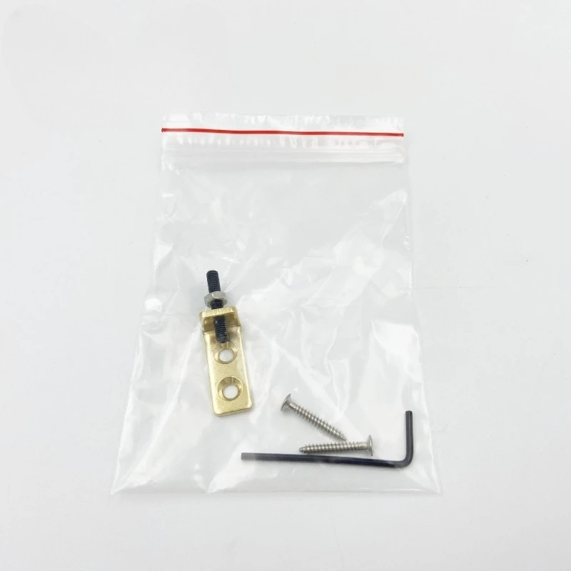 Brass Tremolo Stabilizer & Floating Bridge Kit with Stop Tailpiece, Guitar Whammy Bar Upgrade Parts