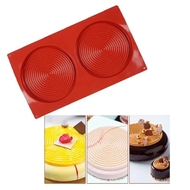 Hot Large Silicone Cake Mold Chocolate Mold Fondant Patisserie Candy Bar Mould Cake Mode Decoration Kitchen Baking Accessories