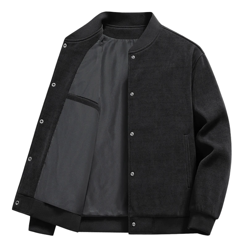 

Новая мужская осенняя вельветовая куртка, зимняя однотонная толстая мужская куртка, повседневная мужская куртка больших размеров, зимняя хлопковая одежда