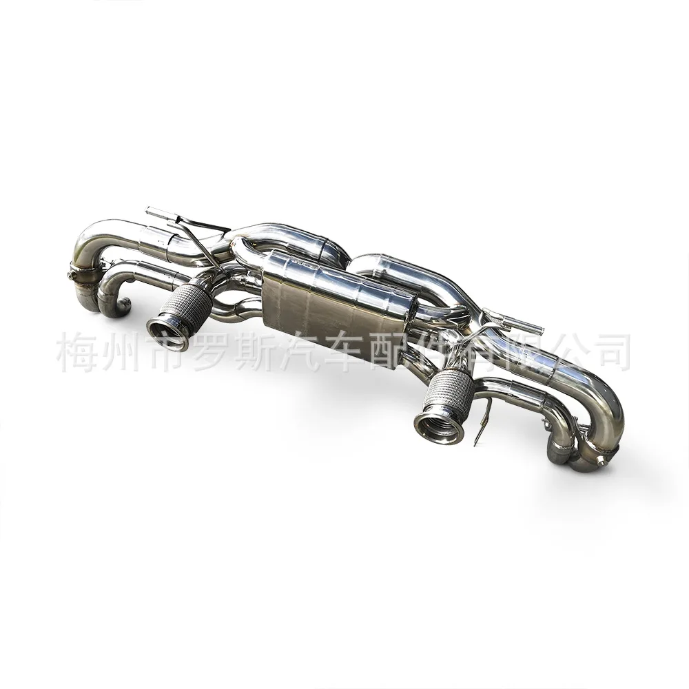 

Suitable for Audi R8 V10 5.21 l 2008-2016 stainless steel exhaust pipe with valve rear exhaust pipe