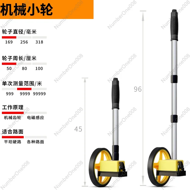 Digital Display Hand Push Wheel Measuring Device: Electronic Digital Measuring Instrument for Engineering