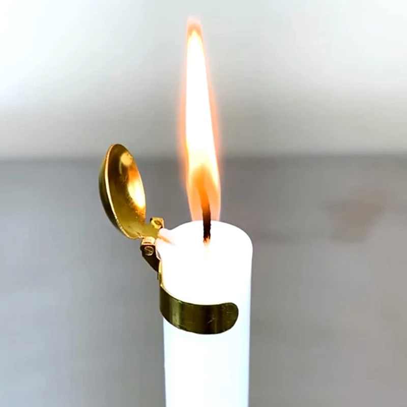 Candela automatica Fire Snuffer Putting Out Flame Candle Cover Wick Flame estinguente Clip in modo sicuro per la casa Indoor Outdoor