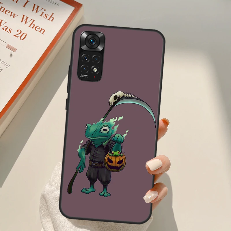 Cute Mouse Axolotl Frog Wizard Case For Xiaomi Redmi Note 11 10 Pro 8 9 9S 10S 11S 9A 9C 10A 10C K40 K50 Gaming Cover