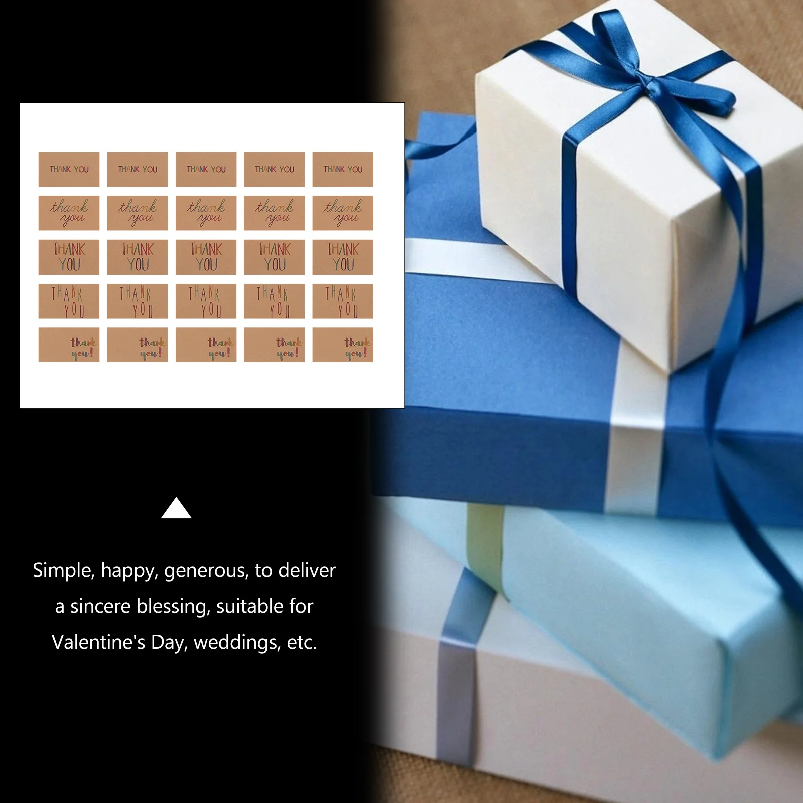 150 Stück Dankeskarten, festliche Grußkarten, schön, elegant, für besondere Anlässe, Nachrichten, zarte Postkarte, Grußpostkarte