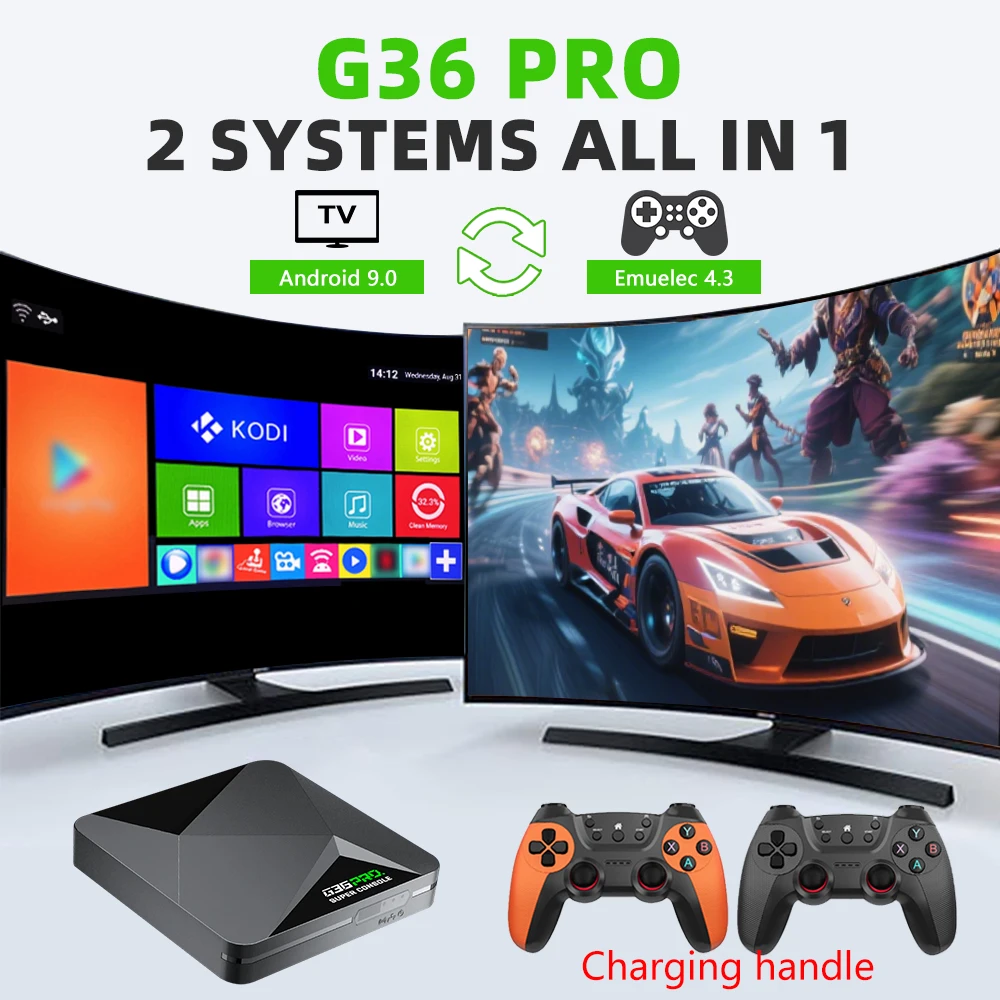 G36 Pro Ретро игровая консоль Super Game Box с 120 000+ ретро-видеоигр для PS1/GBA/CPS с зарядным геймпадом, подарок для детей G36 Pro Ретро игровая консоль Super Game Box с 120 000+ ретро-видеоигр для PS1/GBA/CPS с зарядным геймпадом, подарок для детей