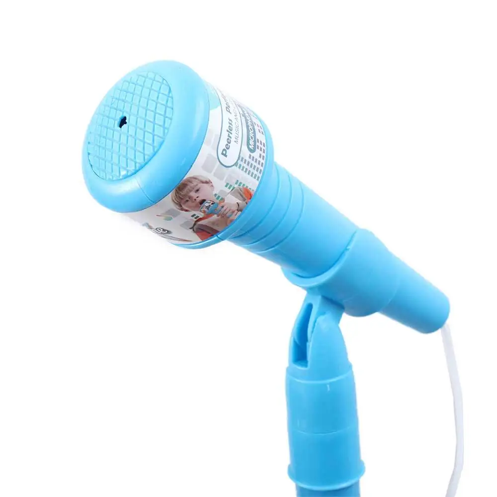 Giocattolo educativo per l'addestramento del cervello Karaoke Giocattolo per canzoni da canto con luce a LED Microfono per bambini Giocattoli per strumenti musicali