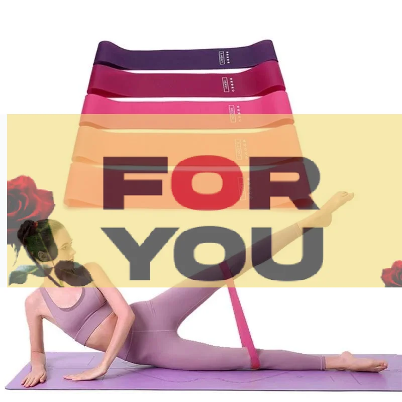 【OD】TPE Resistance Bands Set 5 Levels Non-Slip Exercise Booty Bands For Hip Legs Glutes Workout Yoga Fitness