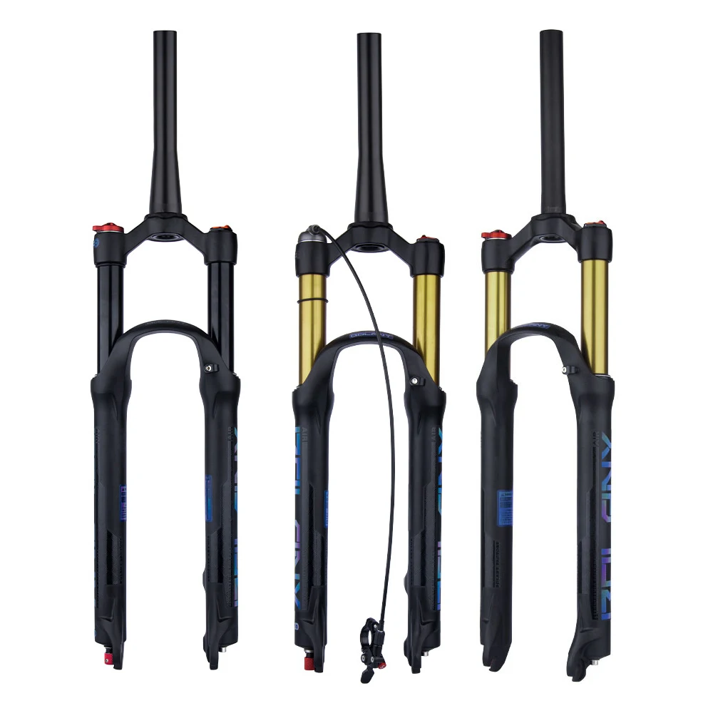 

Велосипедная пневматическая вилка с подвеской Mtb 26/27,5/29 дюймов, регулировка отскока, дистанционное и ручное QR, 9 мм, падение