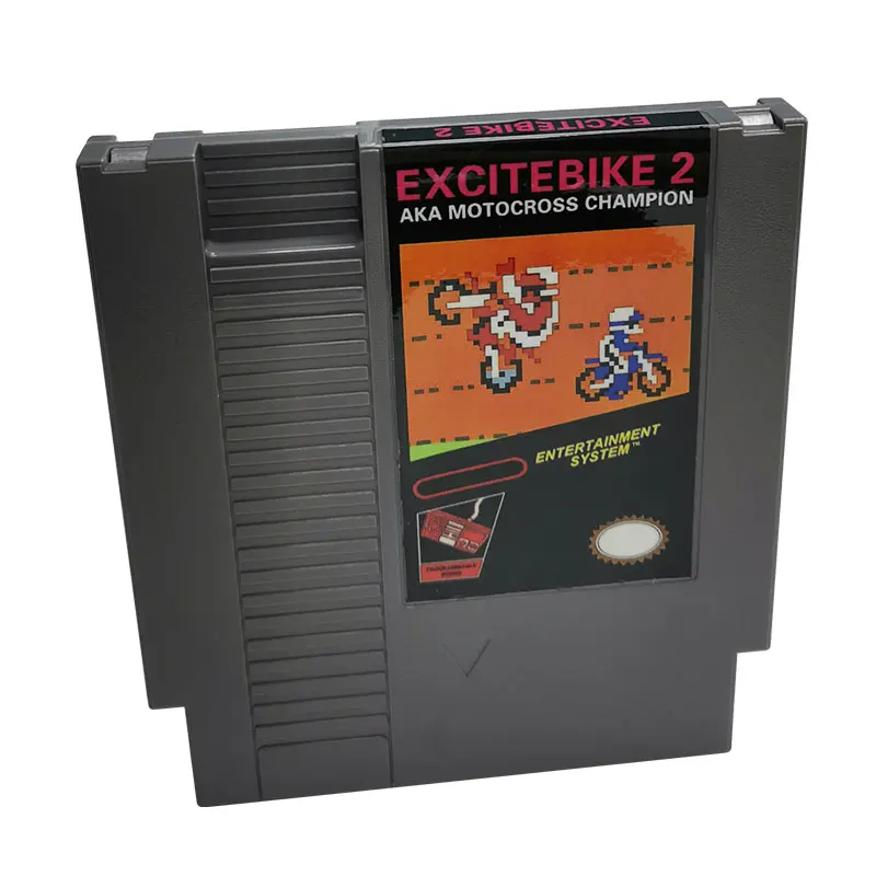 ExciteBike 2 NES para consola de juegos PAL y USA versión Famicom, cartucho de juego Vidoe de 8 bits y 72 pines