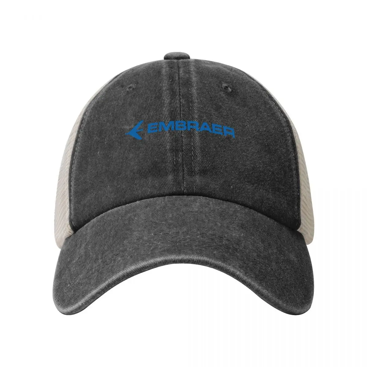 Embraer Logo Baseball Cap y2k Funny Men Adult Mesh Hip Hop Hats Sun Visor Print Kpop Rock Baseball Caps Birthday Present