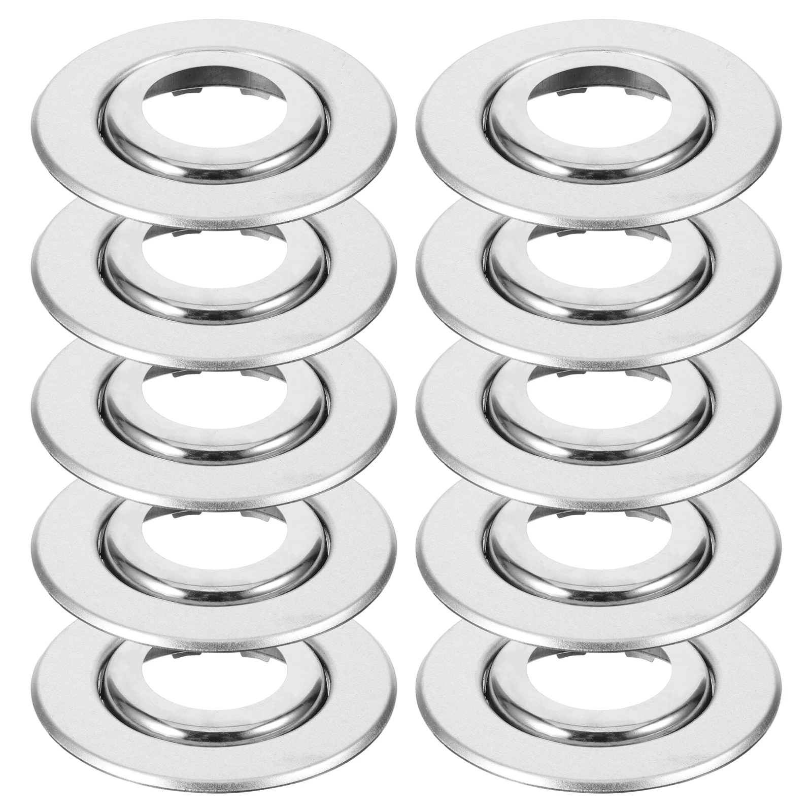 10 stks Fire Sprinkler Afdekplaat Dual Layer Rvs Sprinkler Rozet Muur Flens Pijp Protector 3/4 Inch