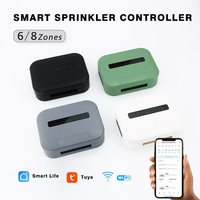 8 Zone Or 6 Station WIFI Tuya Smart Home Watering Timer Garden Irrigation Controller Water Valve Irrigation System with EU Plug