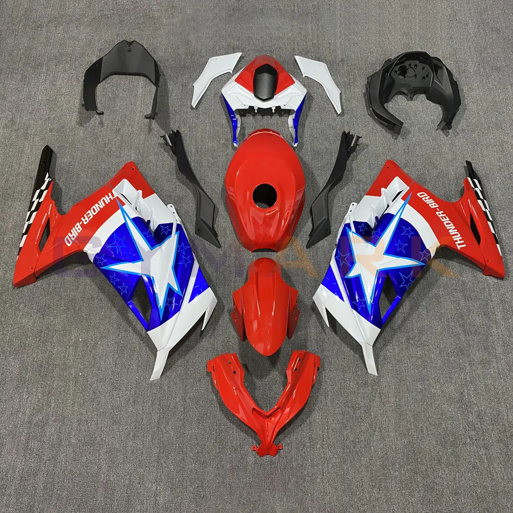 

for K-awasaki N-inja 300 EX300 2013 - 2017 Shell Fairing Body Panel Kit Motorcycle N-INJA300 Five Stars Pattern 2014 2015 2016