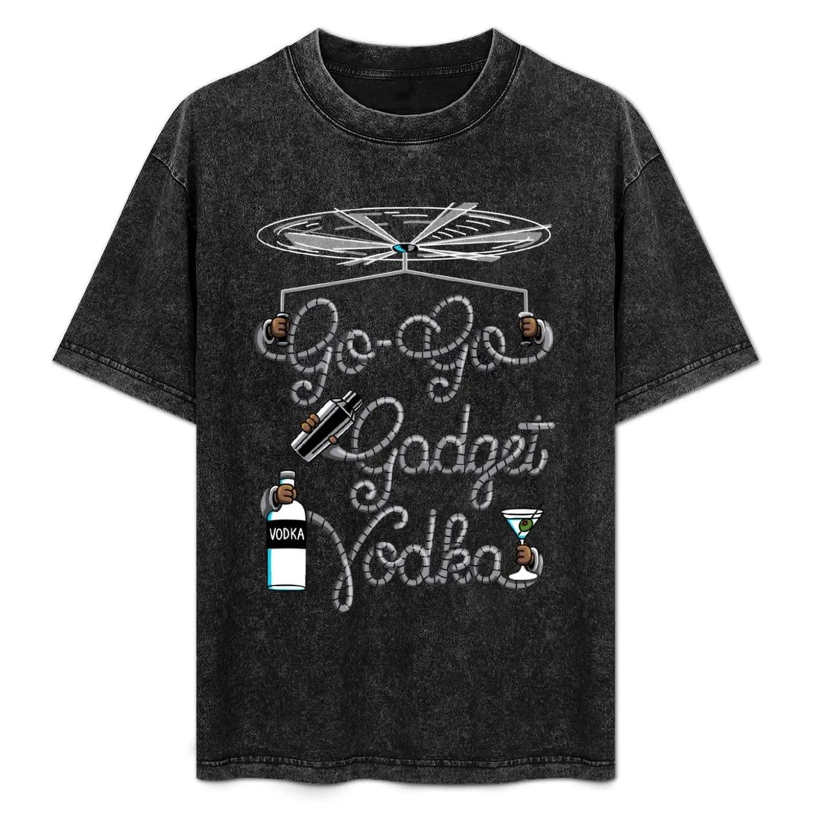 

Go Go Gadget Vodka T-Shirt plus sizes luxury clothing labubu anime stuff Funny t-shirts mens clothing