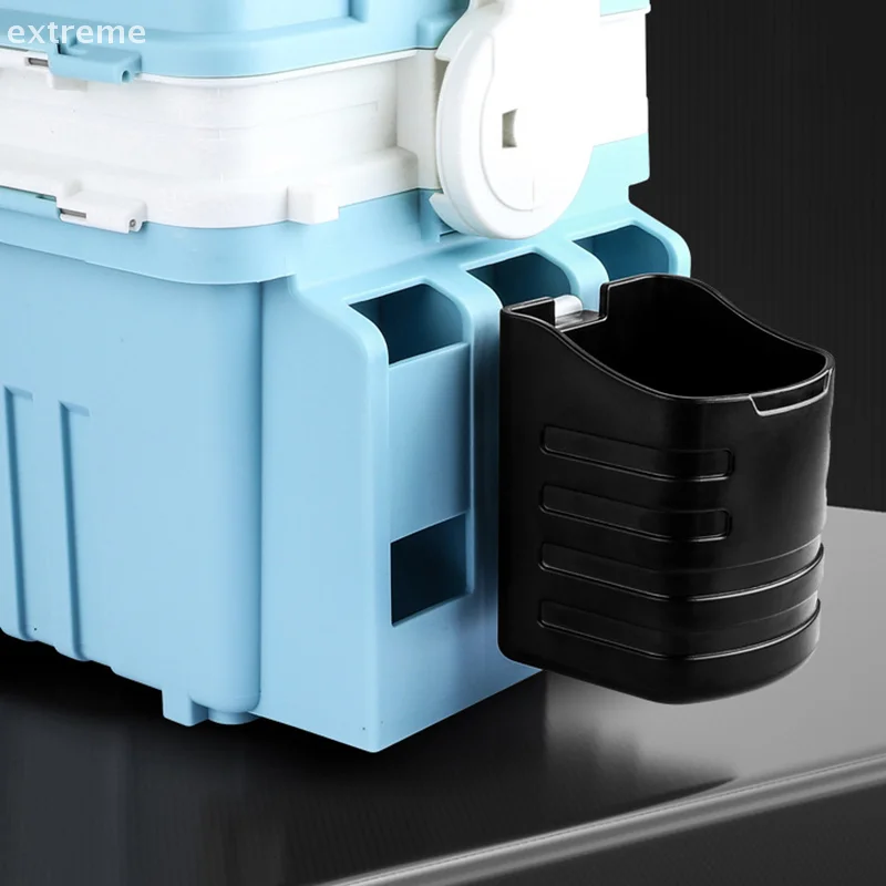 1Pc Barile da pesca in plastica rimovibile per la scatola da pesca Meiho Portabicchieri inserito verticale Bottiglia Zattera Lattine per bevande Contenitore