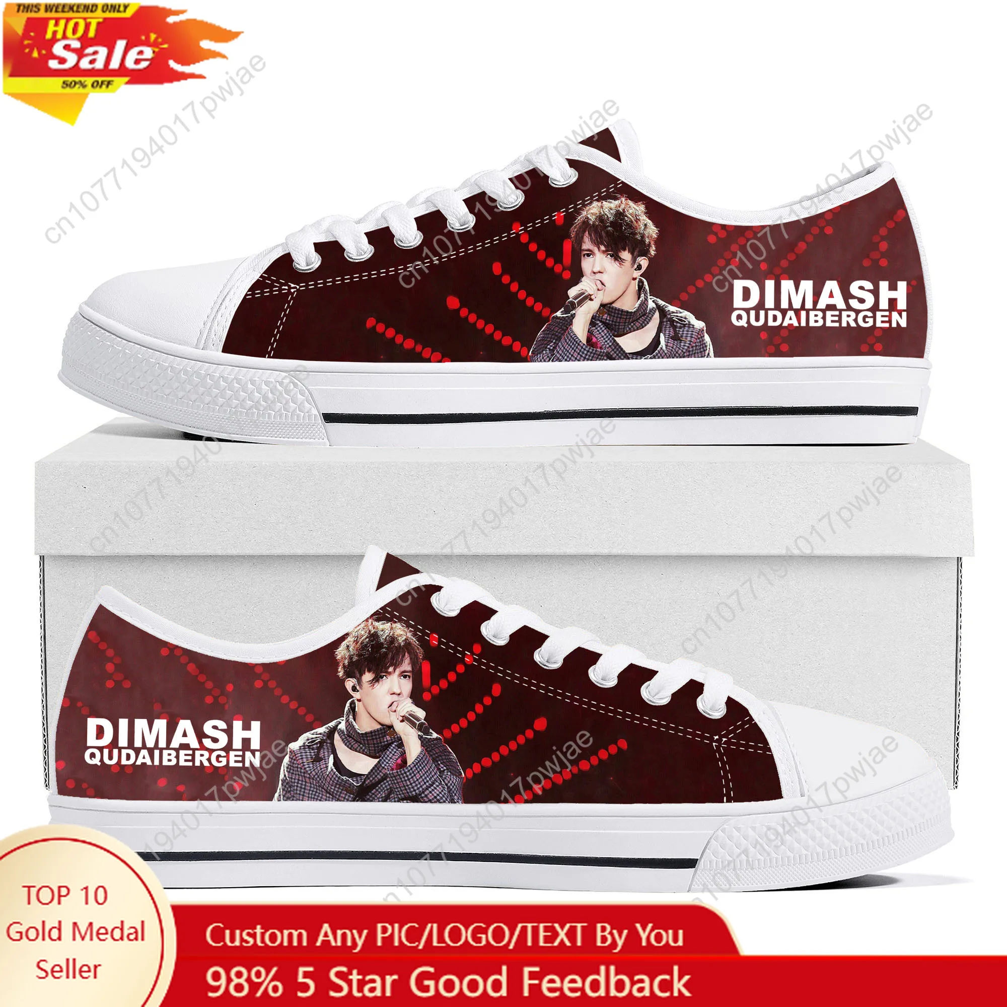 

Dimash Qudaibergen Kazakh Singer Low Top Lightweight Sneakers Mens Womens Teenager Canvas Sneaker Casual Couple Hiking Shoes