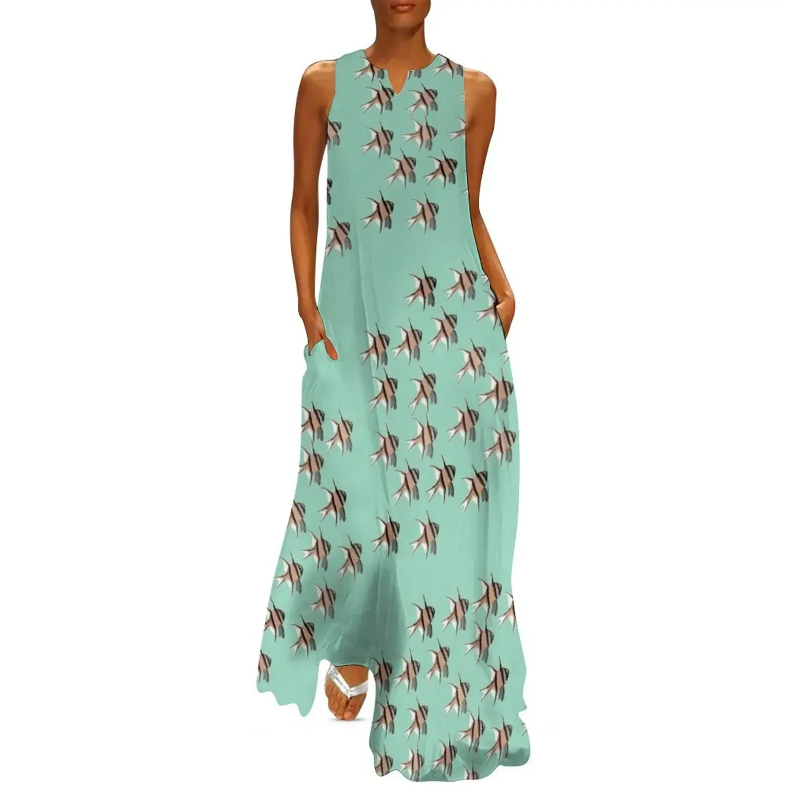 

Banggai Cardinalfish Design Long Dress loose summer dress Female clothing dresses for woman 2025 Dress