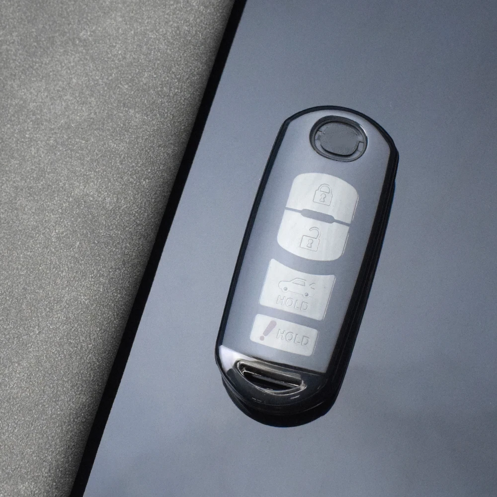 2/3/4 Buttons Transparent Auto Remote Key Cover for Mazda X-5 Summit Axela Atenza M3 M6 CX-5 Smart Remote Key Shell Case