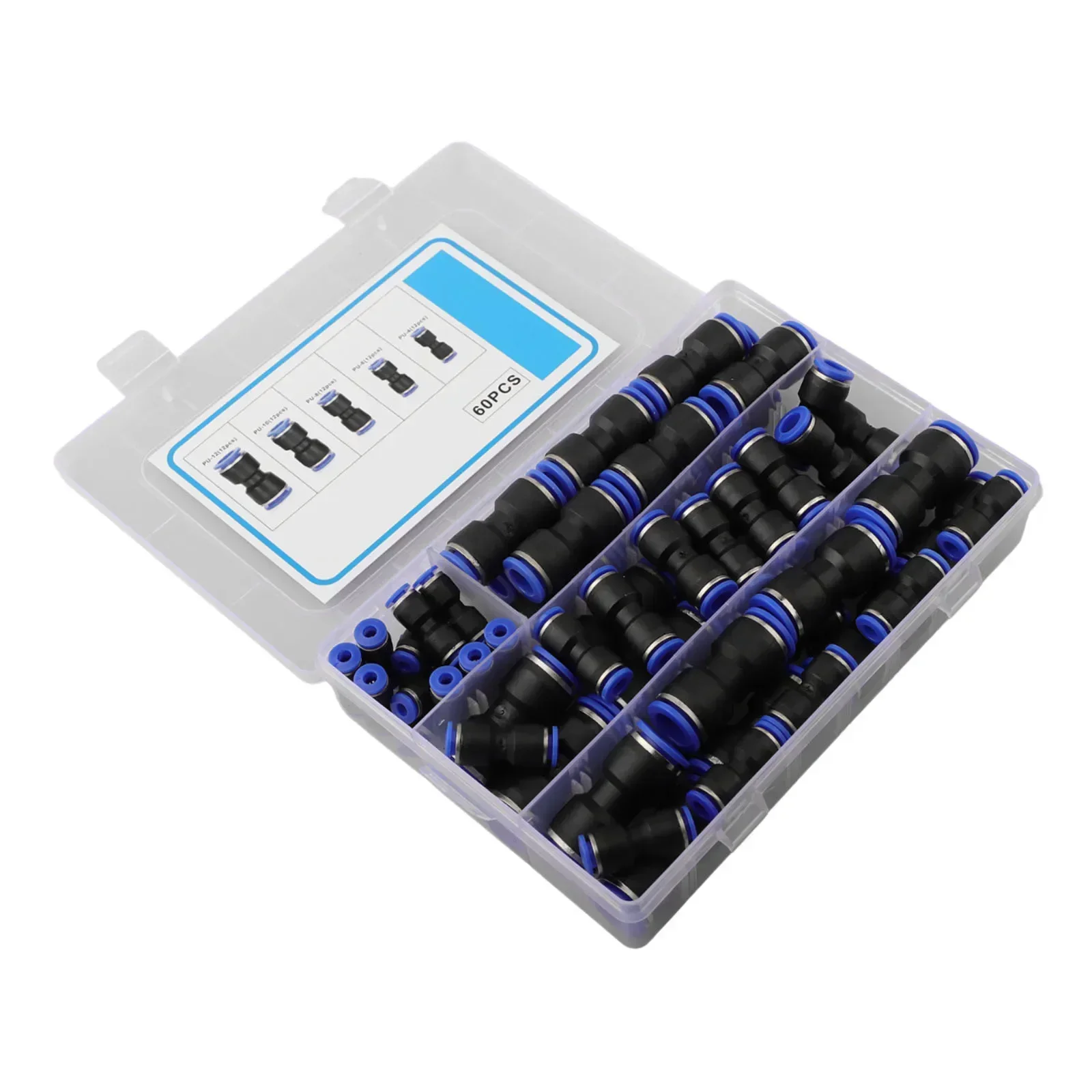 For Auto Repair Air Hose Connectors Automatic Industry Fittings Air Hose Connectors Kit Black Space Saving Design