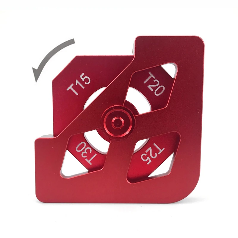 Carpintaria Round Corner Trimming Machine, Arco e T Corner, Chanfro Modelo, Vermelho, 1 Conjunto