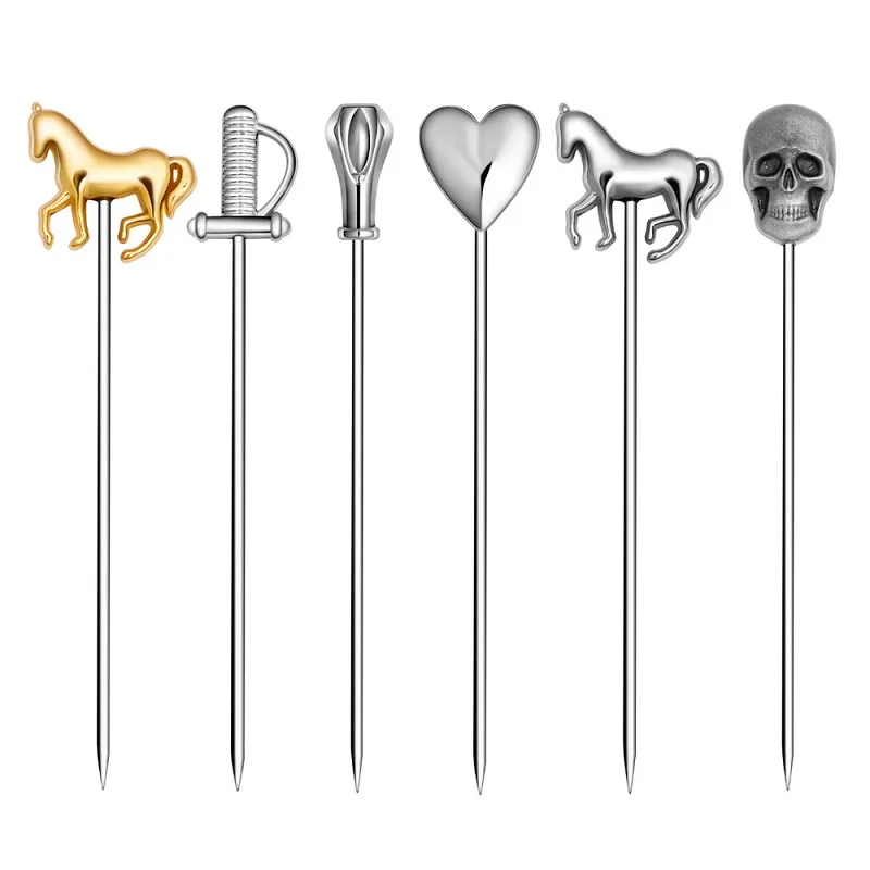 

1pcs Fruit Cocktail Pick Stick Bar Tools Drink Stirring Sticks Martini Picks Party Wedding Accessory