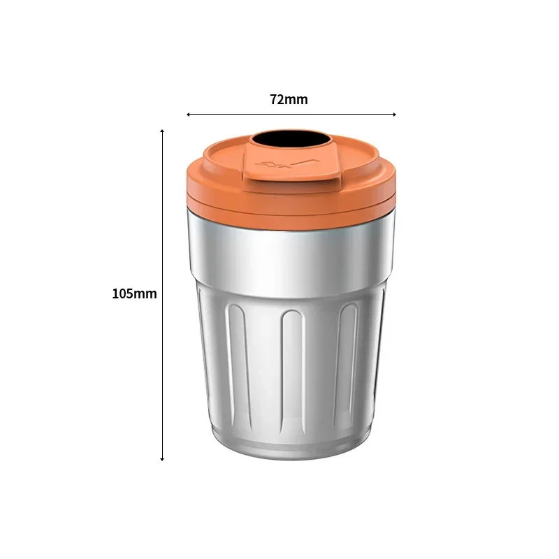 Portable Car Ashtray With Lid Cigarette Ashtray Cup Storage Garbage Container LED Light Car Interior Auto Decor Accessories 6